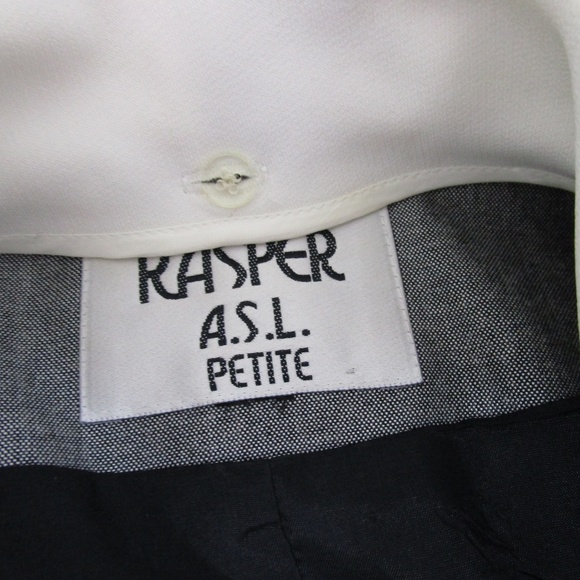 Vintage 80's Kasper Rayon Gray Career Suit - Picture 7 of 8